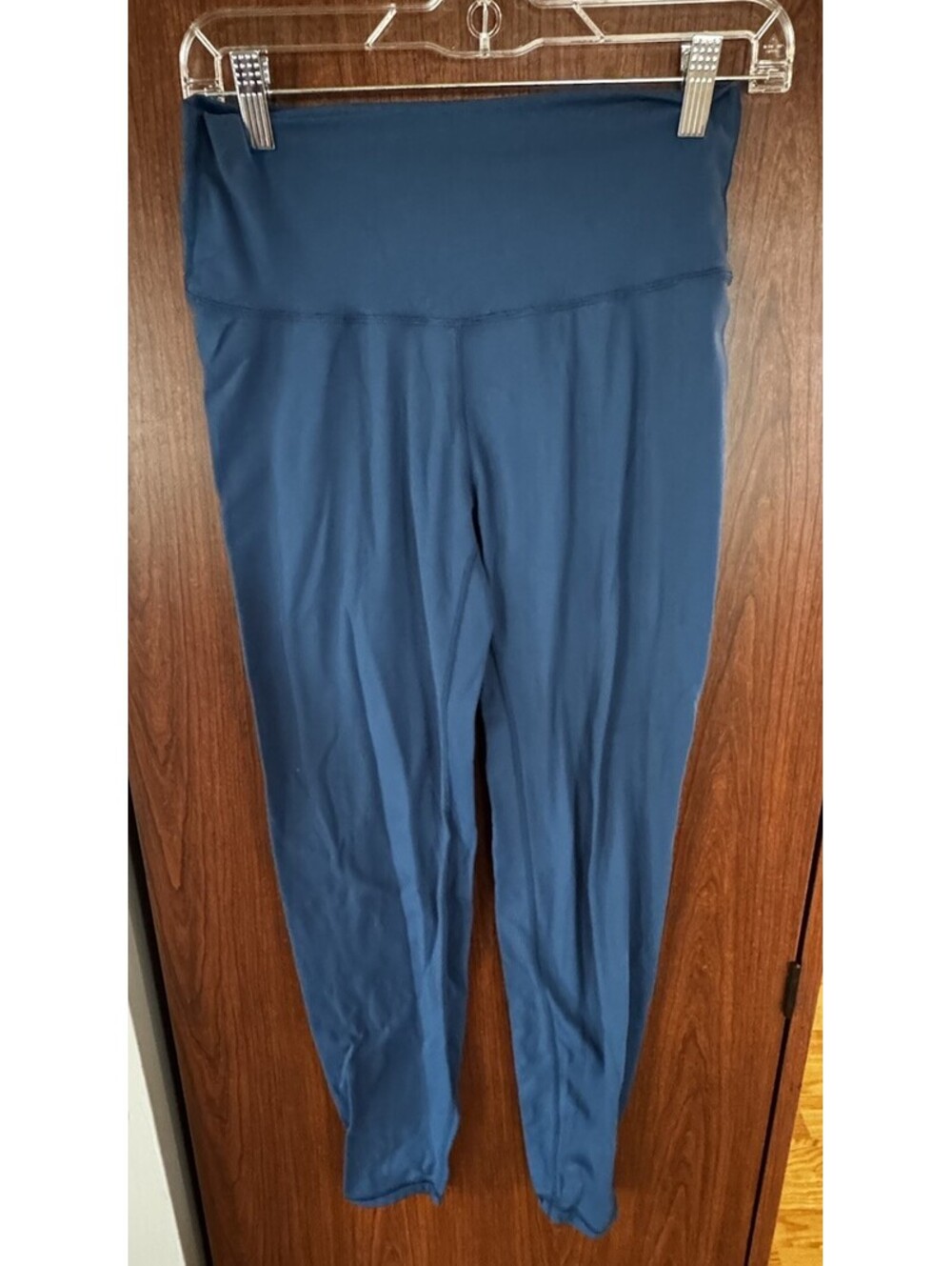 Paragon High Rise Athletic Leggings Blue Yoga Pants Womens See Measurements
